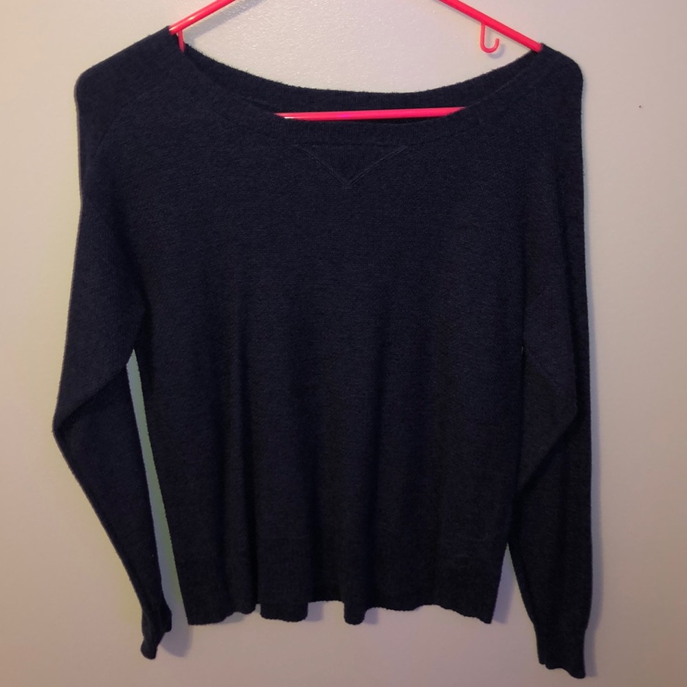 navy sweater